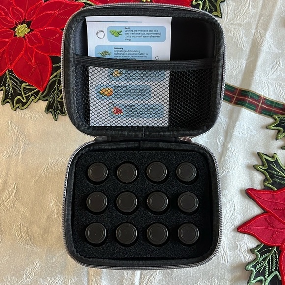 Brand New 100% Pure Essential Oil Set 12 Pack w/ Hard Shell Zip Carrying Case - Picture 4 of 16